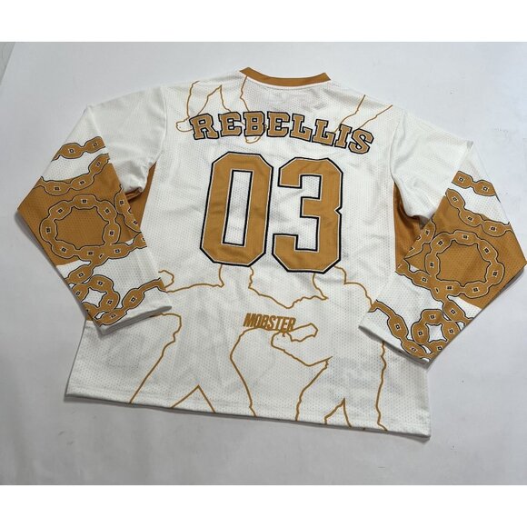 Rebellis Devious Hockey Jersey in White - Picture 4 of 5